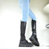 PUNK GOTHIC DAMEN SCHUHE STIEFEL I PLATEAU BIKER BOOTS